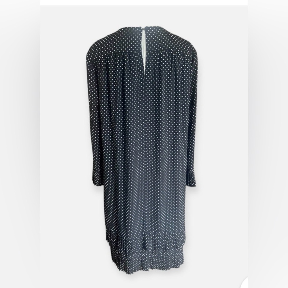 Kate spade New York Black & White PolkaDot midi dress dainty flowy Sz 10 - Picture 2 of 13